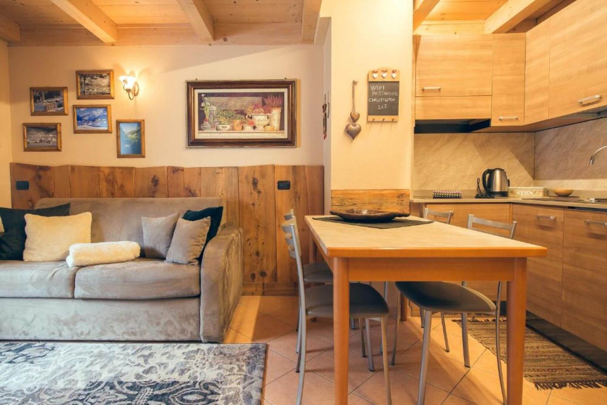 2- room apartament 4 person kitchen